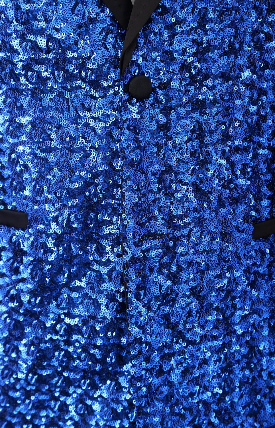 Festliches Paillettensakko Blau - Bild 4