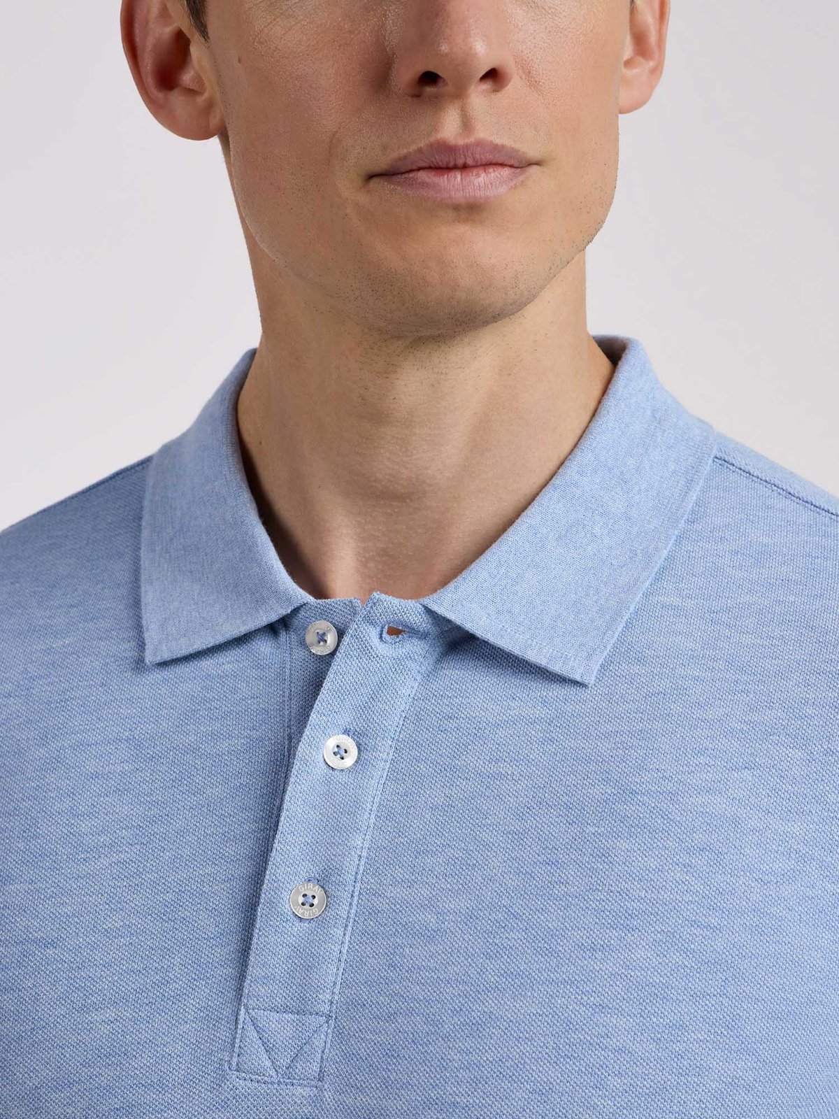 Girav Madrid Klassisches Poloshirt, Ice Blue - Bild 5