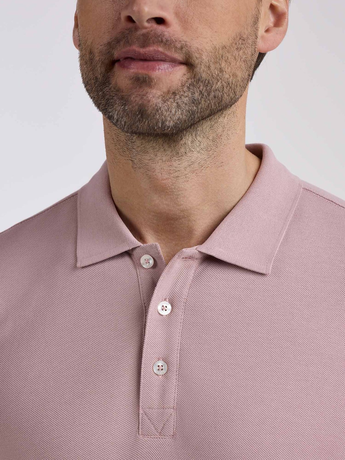 Girav Madrid Klassisches Poloshirt, Mauve Red - Bild 5