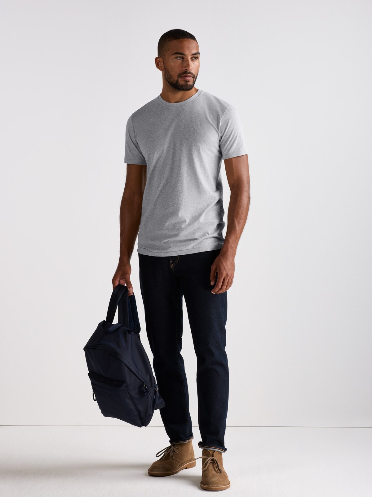 Girav Sydney T-Shirt, 1er-Pack Graumeliert - Bild 4