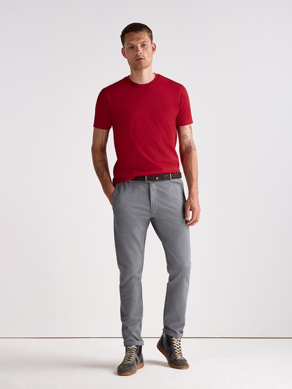 Girav Sydney T-Shirt, 1er-Pack Rot (Scooter Red, Girav-Farbcode 28) - Bild 5