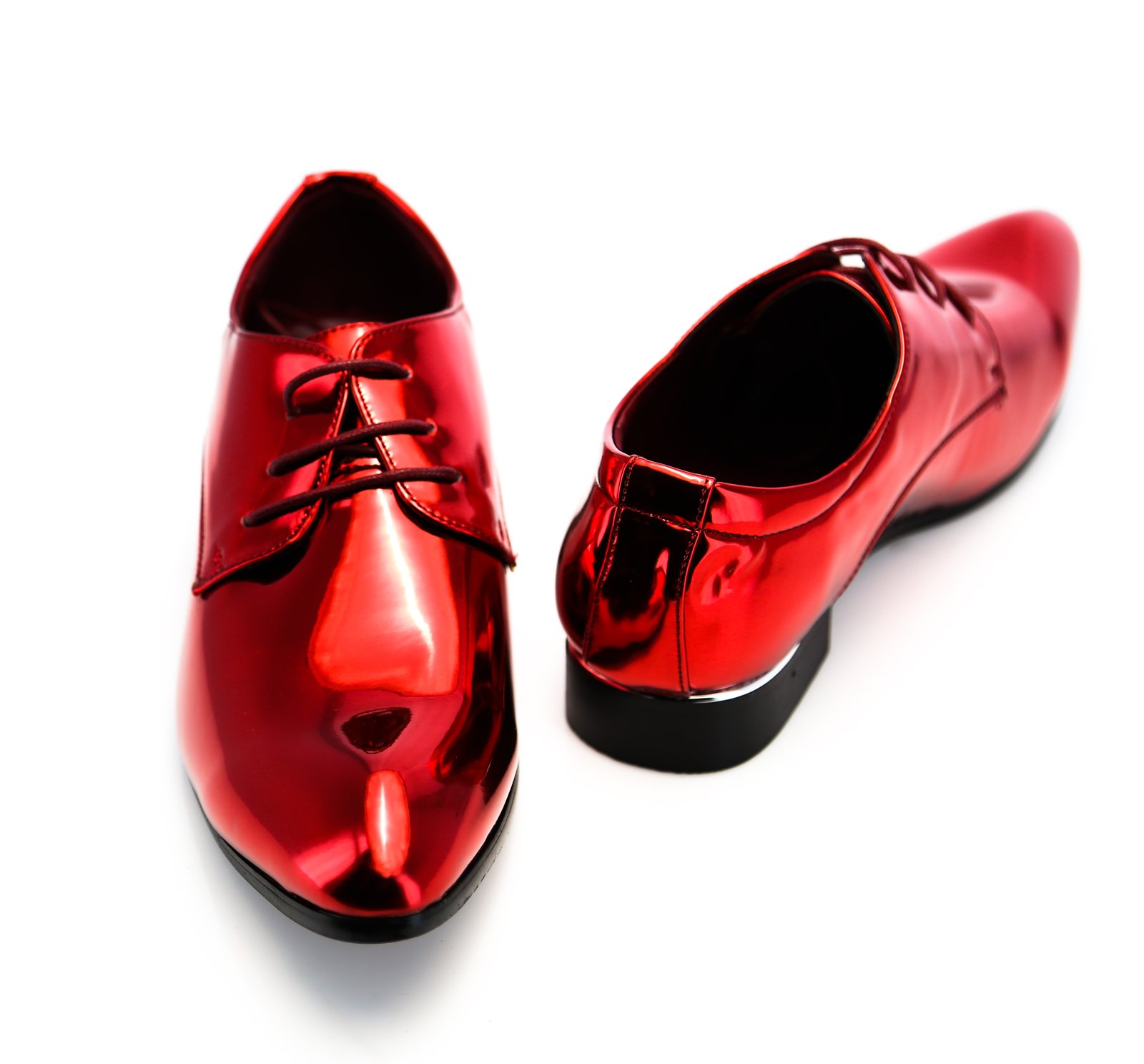 Lackschuhe Rot Metallic - Bild 3