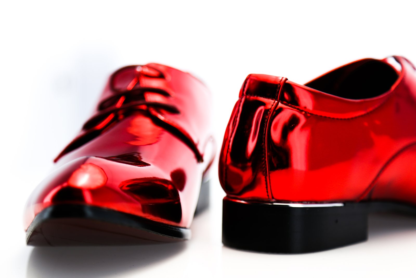 Lackschuhe Rot Metallic - Bild 4