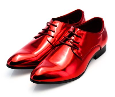 Lackschuhe Rot Metallic
