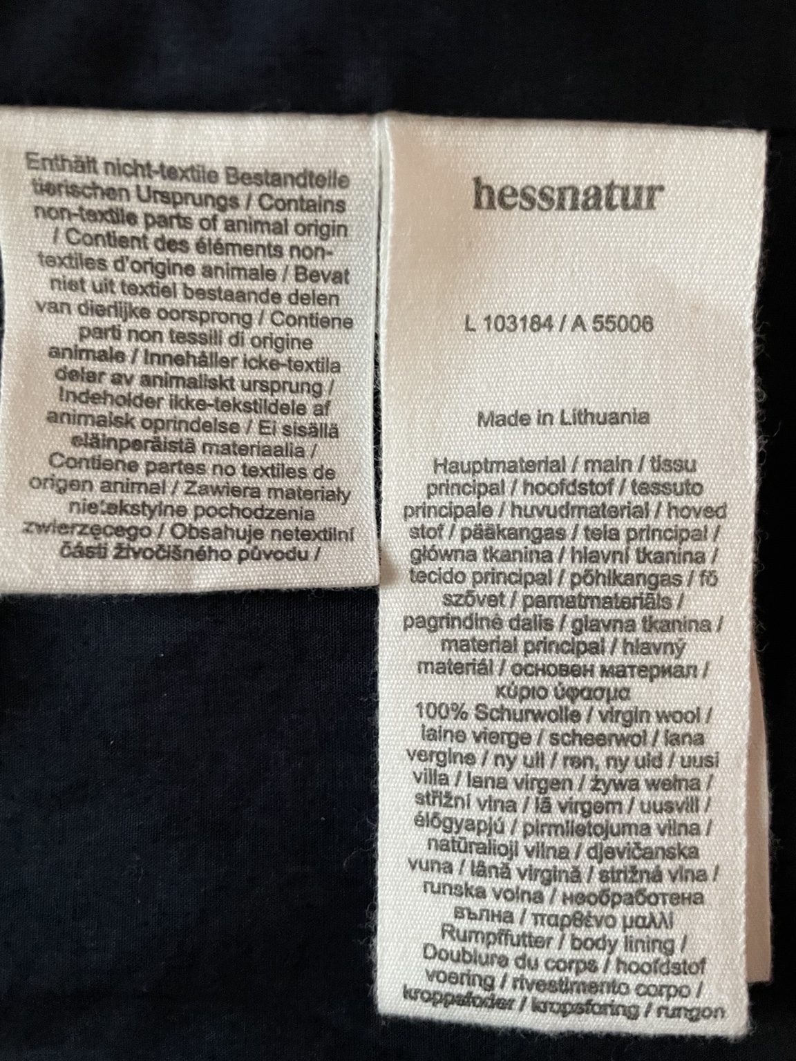 Kurzmantel von der Firma Hessnatur - Bild 3