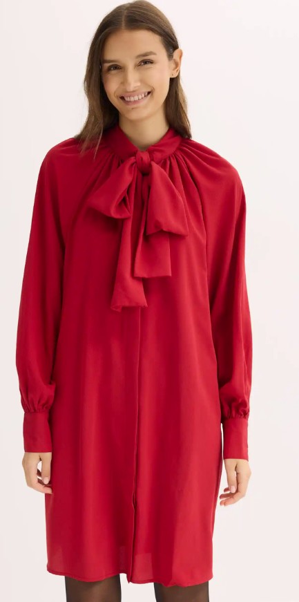 Blusenkleid mit Schluppenkragen - Bild 2