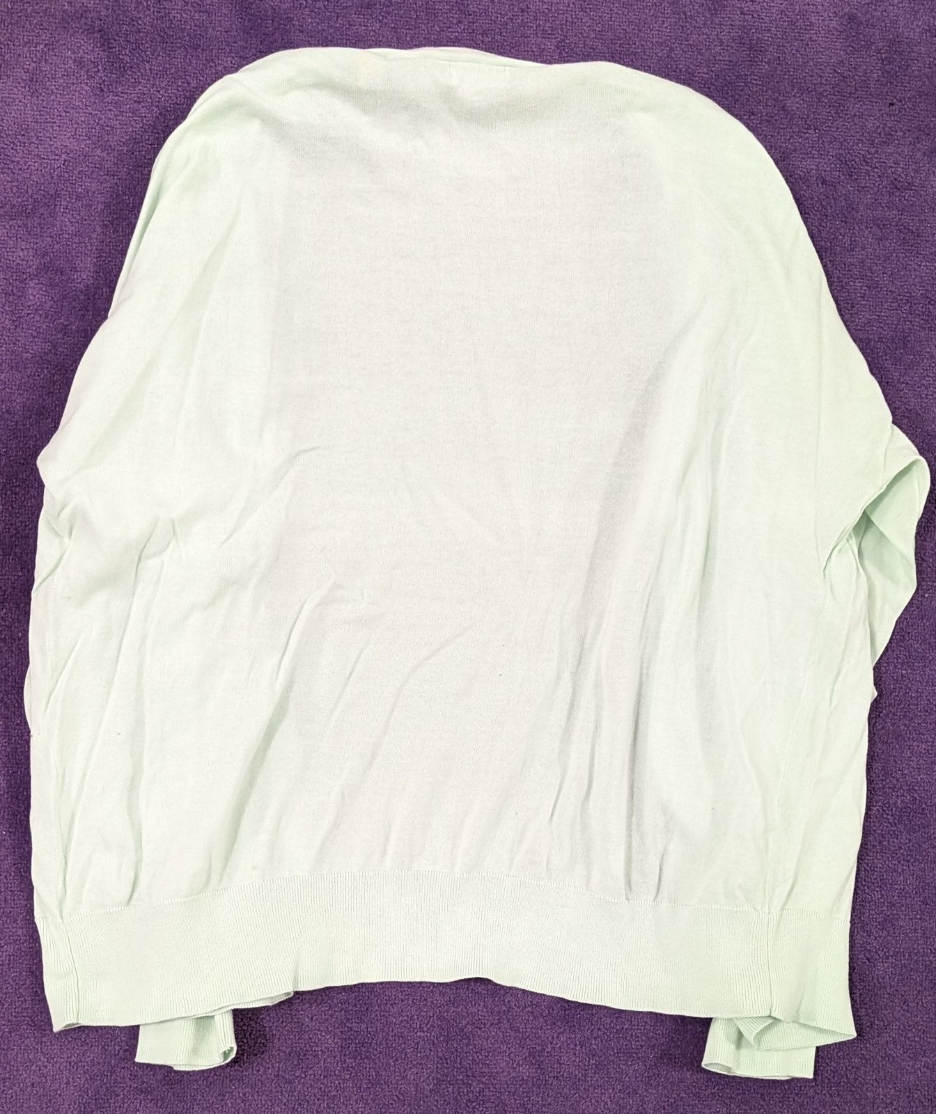 ESSENTIALS Mintgrüne lange Strickjacke - Bild 2