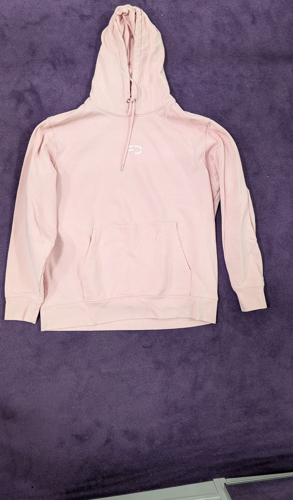 Hellrosa Kapuzenpullover - Bild 1