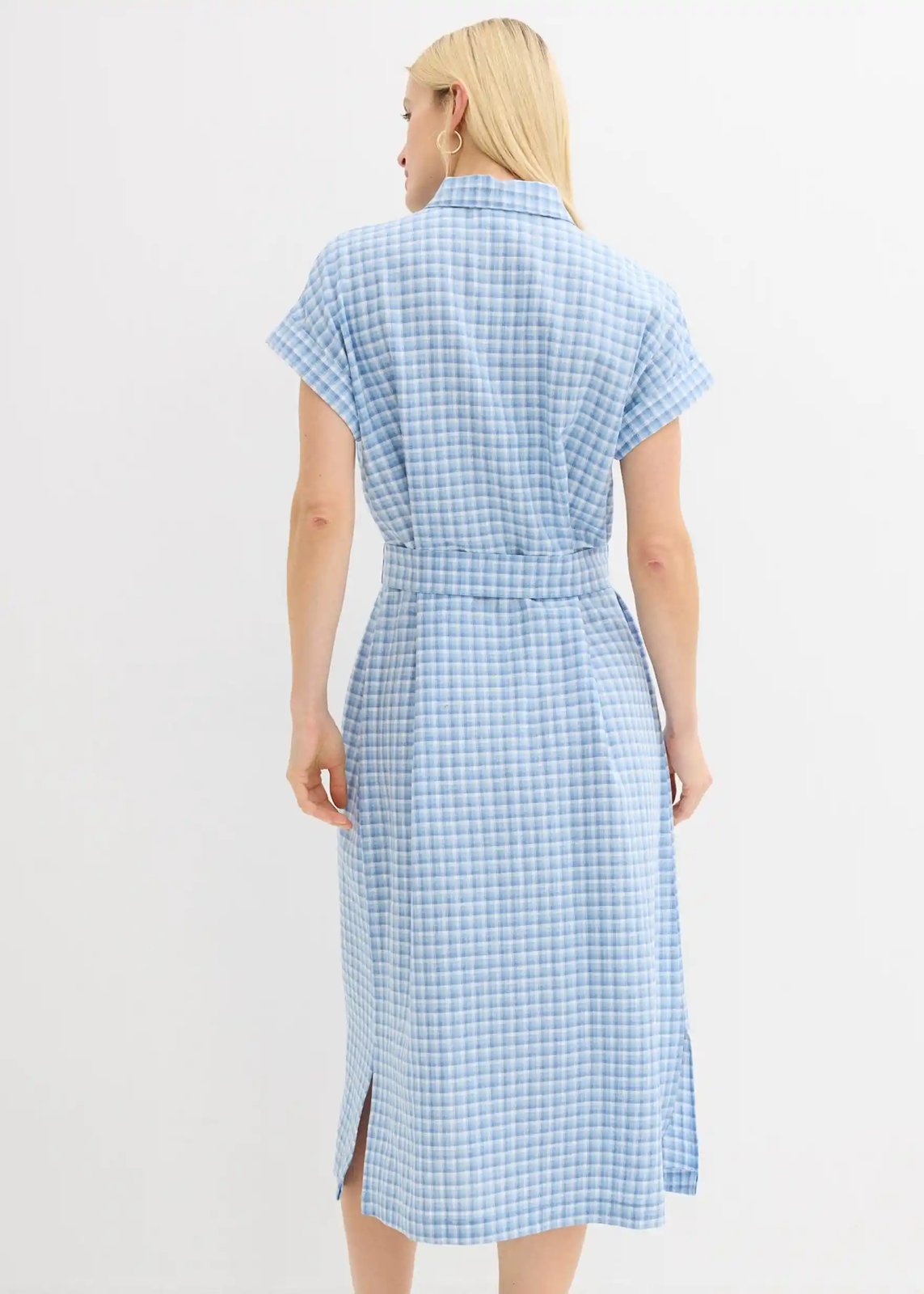Hemdblusenkleid arcticblau - Bild 3