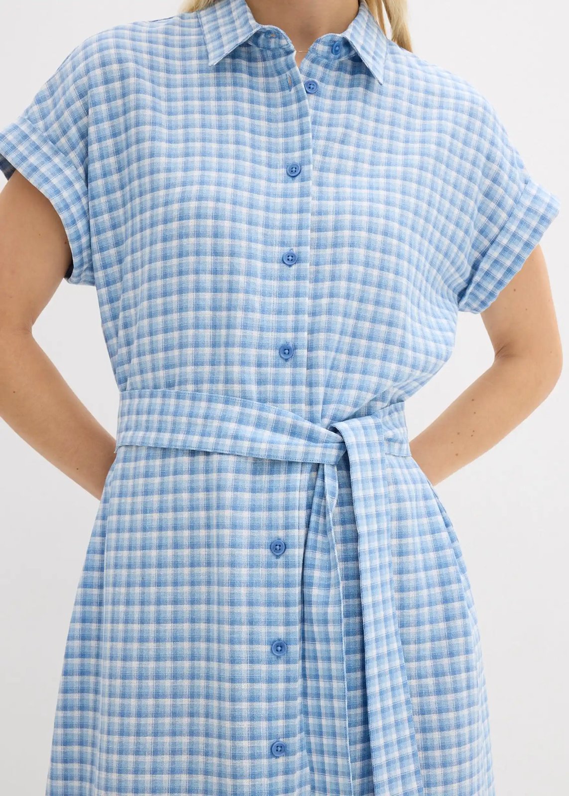 Hemdblusenkleid arcticblau - Bild 5