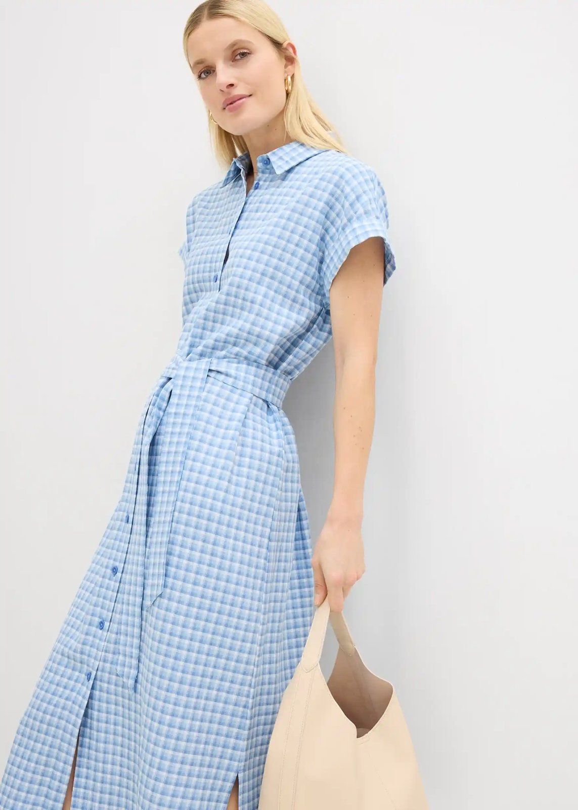 Hemdblusenkleid arcticblau - Bild 7