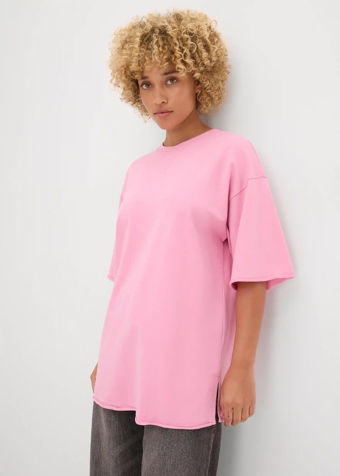 Long-Sweatshirt blütenpink - Bild 2