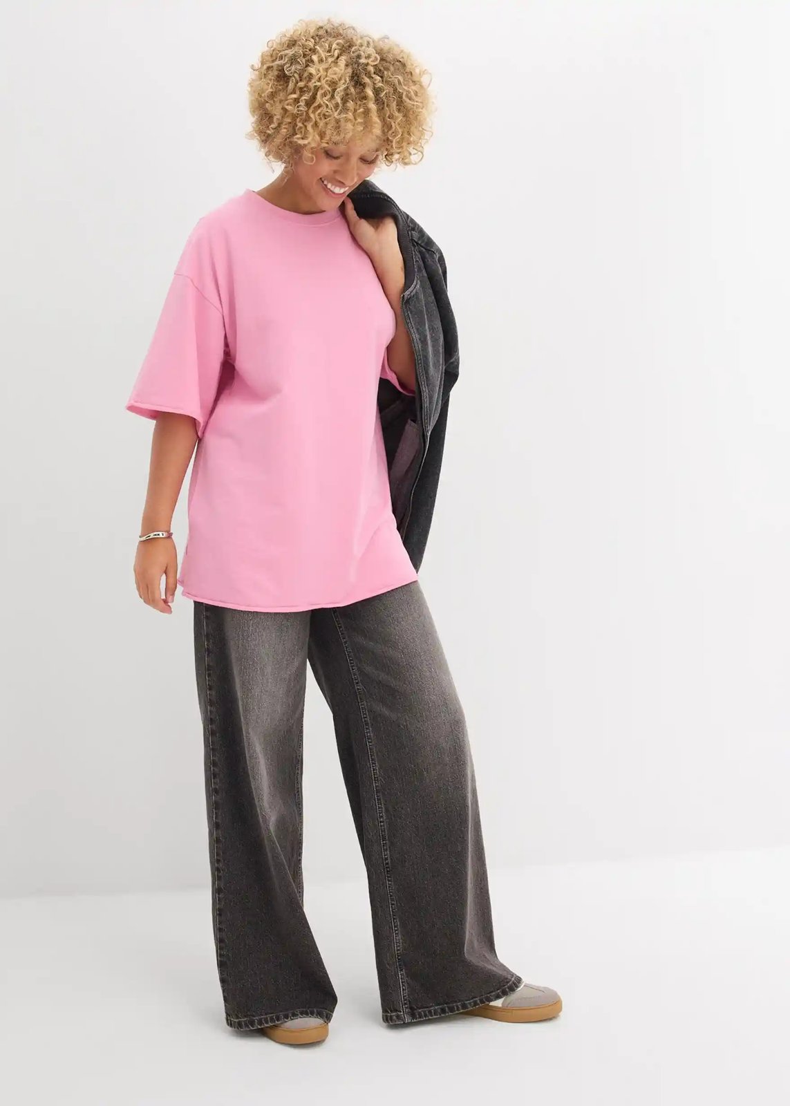 Long-Sweatshirt blütenpink - Bild 5