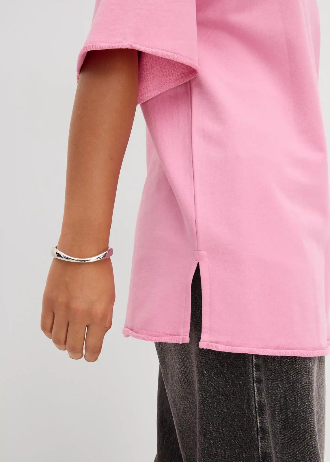 Long-Sweatshirt blütenpink - Bild 7