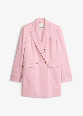 Longblazer mit dekorativen Knöpfen aschrosa