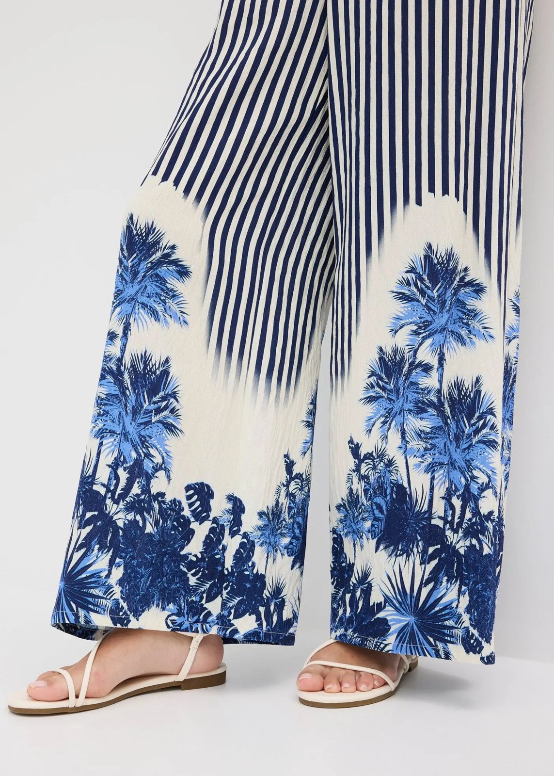 Palazzo-Hose blau/wollweiß gestreift - Bild 6