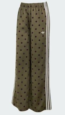 Satin Polka Dots Hose mit weitem Bein