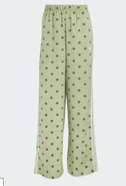 Satin Polka Dots Hose mit weitem Bein