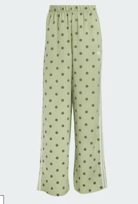 Satin Polka Dots Hose mit weitem Bein