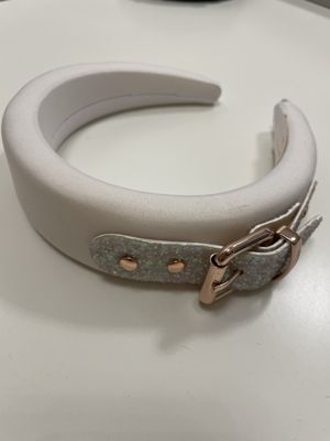Gepolsterter Haarreifen mit Glitzer-Schnalle