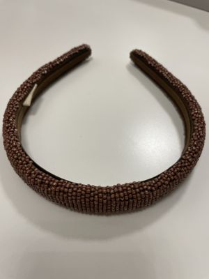Schmaler Haarreifen mit Perlen