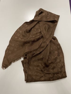 Monogram Tuch/Schal mit Fransen