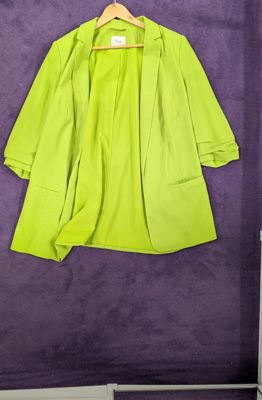 Sheego by Miyabi Kawai Limettengrüner Blazer