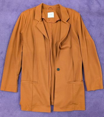 Sheego by Miyabi Kawai Rostorangefarbener Longblazer