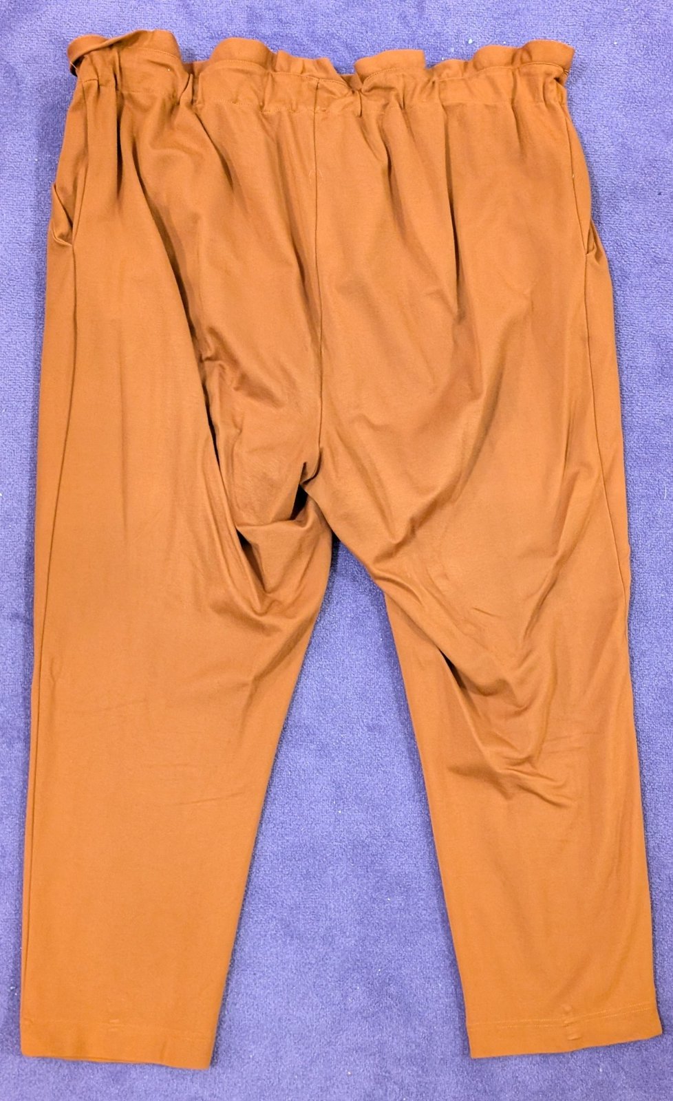 Sheego Rostbraune Paperbag-Hose - Bild 2