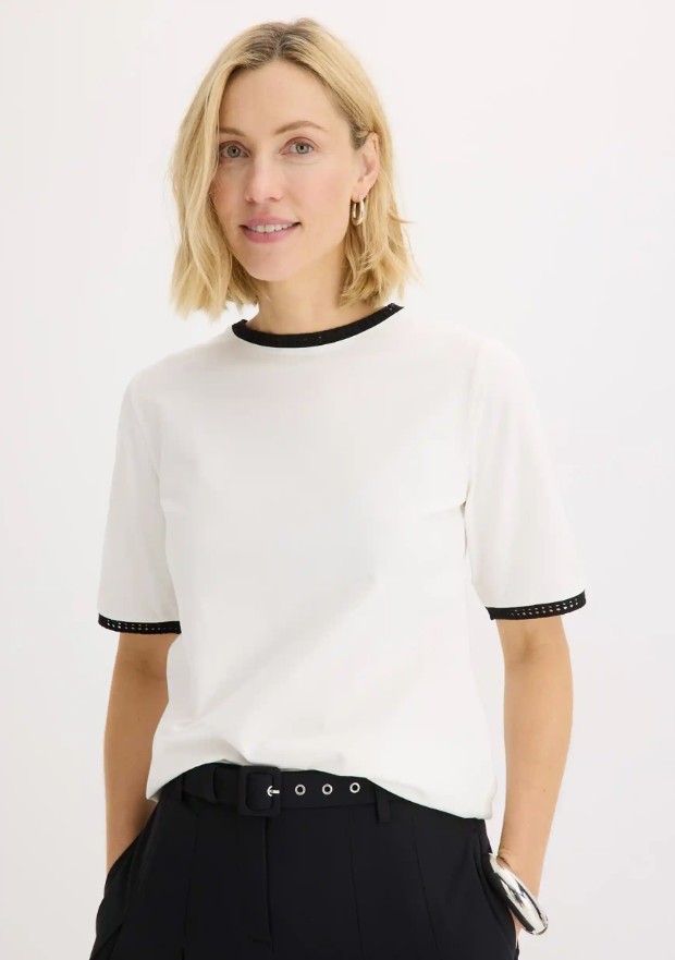 Shirt mit Spitzenborte - Bild 2
