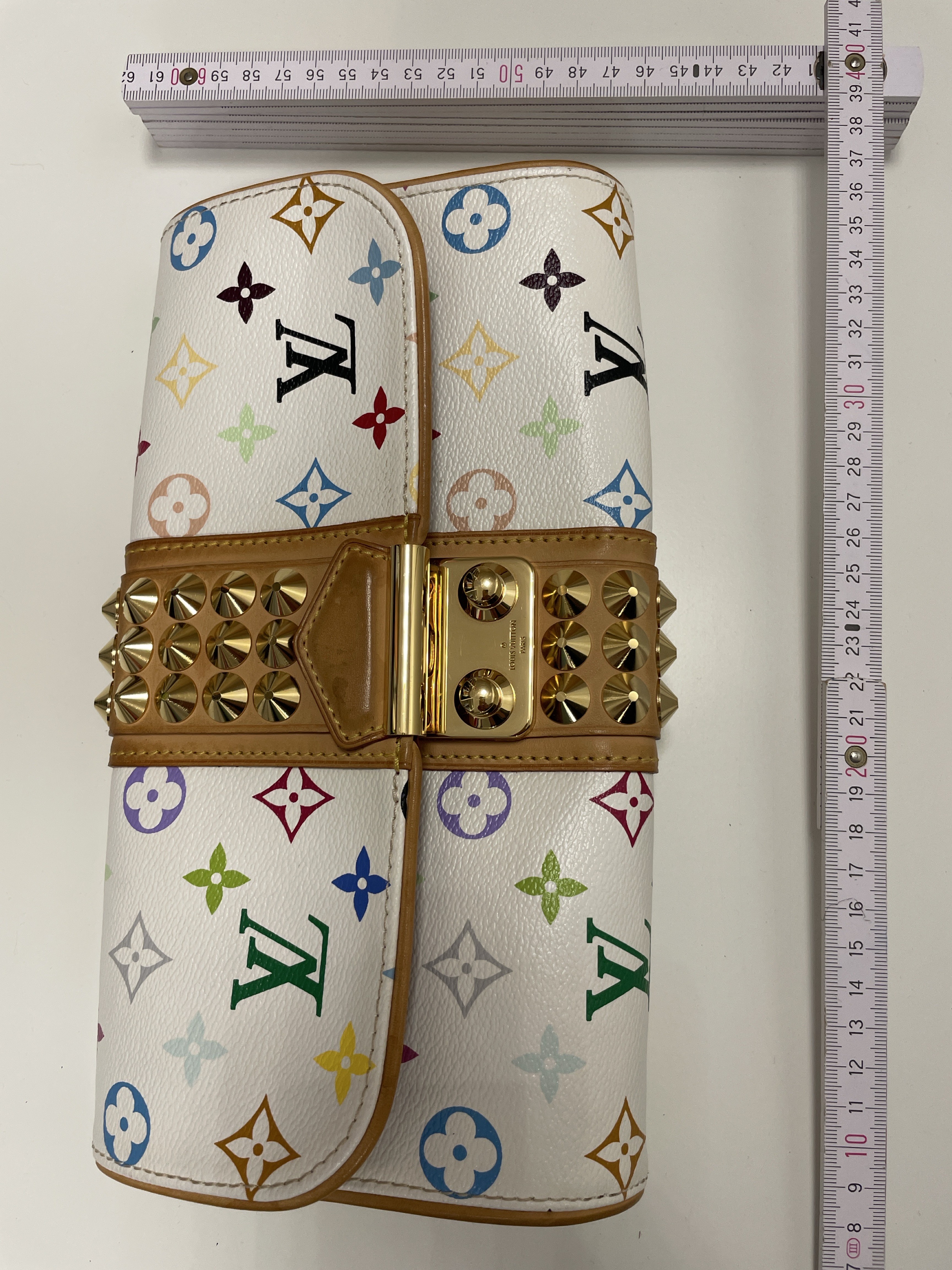 Louis Vuitton Multicolor White Clutch