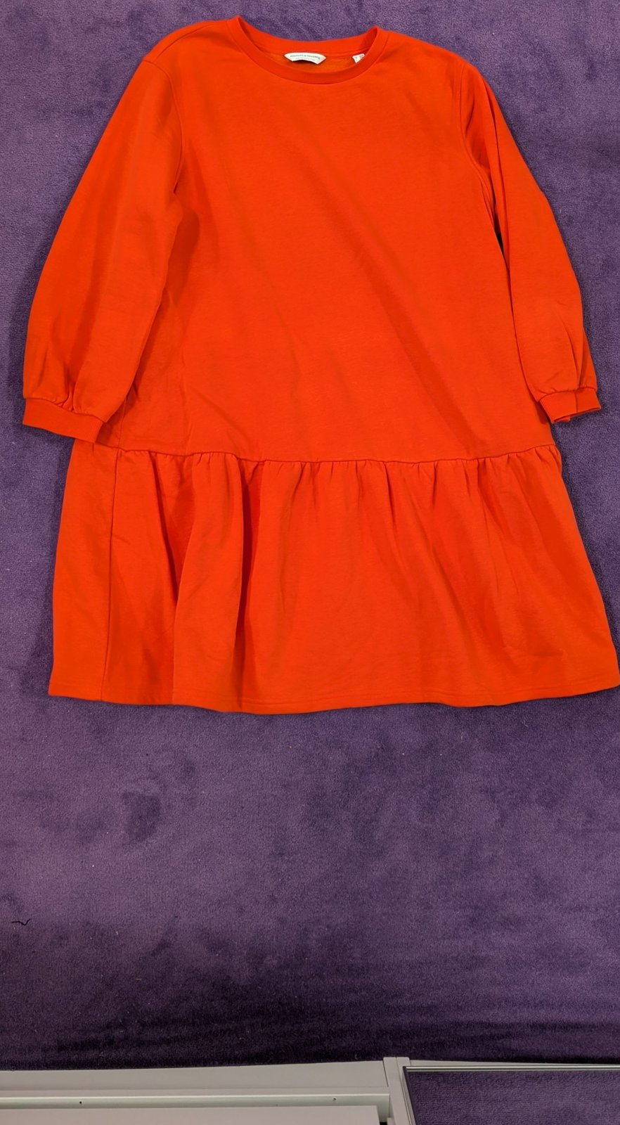 Tchibo Orangefarbenes Langarmkleid - Bild 1