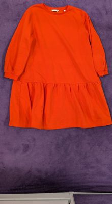 Tchibo Orangefarbenes Langarmkleid