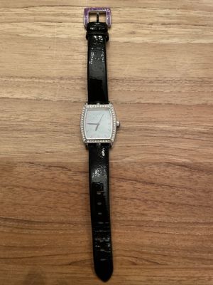 Ted Baker TE20111 rechteckige Fashion-Armbanduhr mit Strass-Lünette